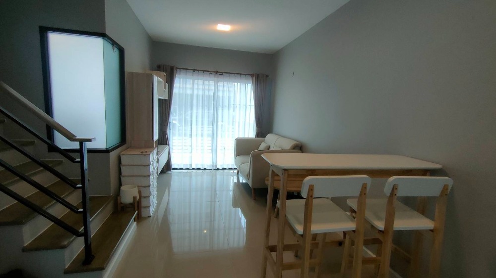 For RentTownhousePathum Thani,Rangsit, Thammasat : *Rent*✔️New townhome (corner house) Siri Place Rangsit-Khlong 2 Village of Sansiri is a Japanese village, Minimal style, beautiful house, fully furnished, ready to move in *corner house