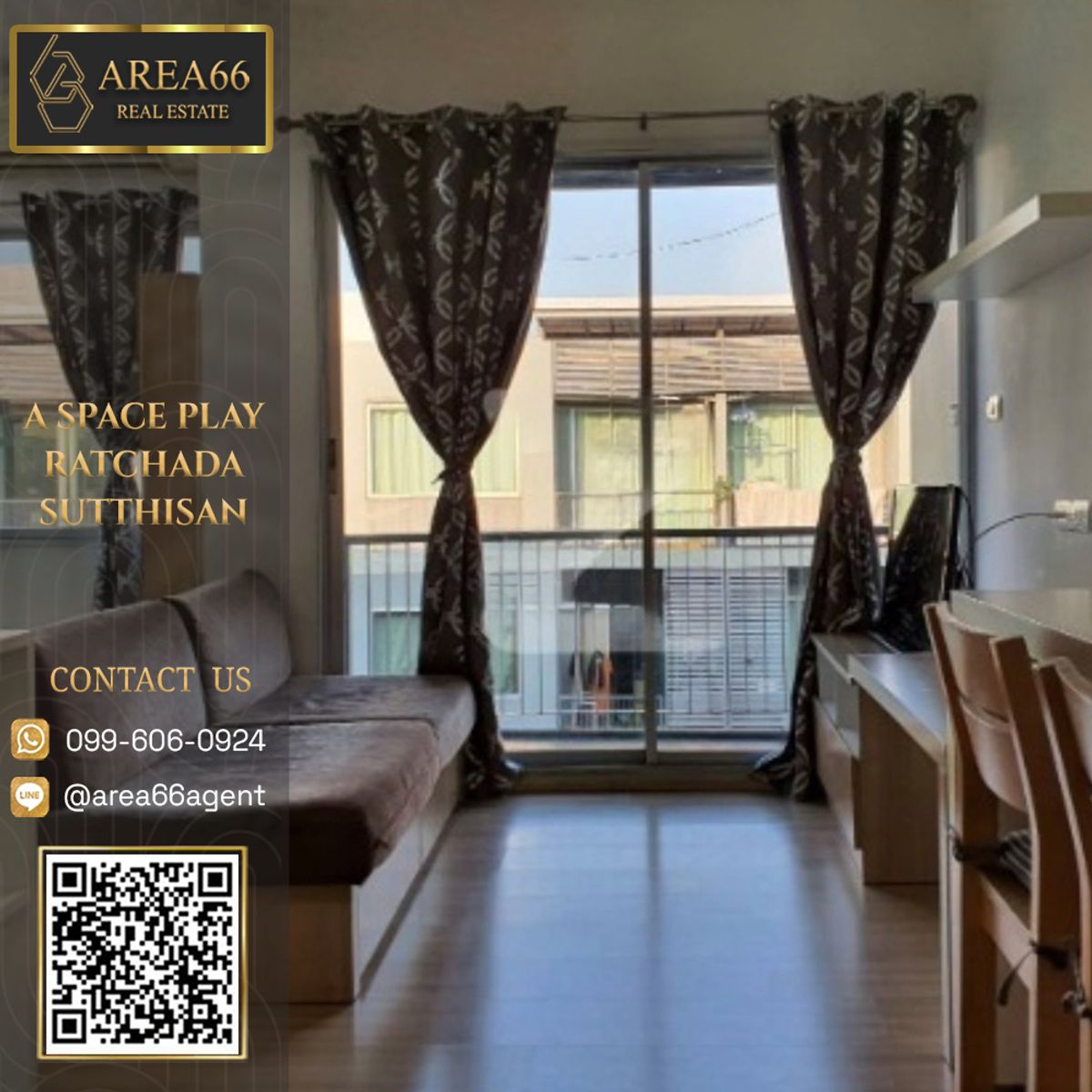 For SaleCondoRatchadapisek, Huaikwang, Suttisan : 🔥 For sale!! Condo A space play Ratchada-Sutthisan