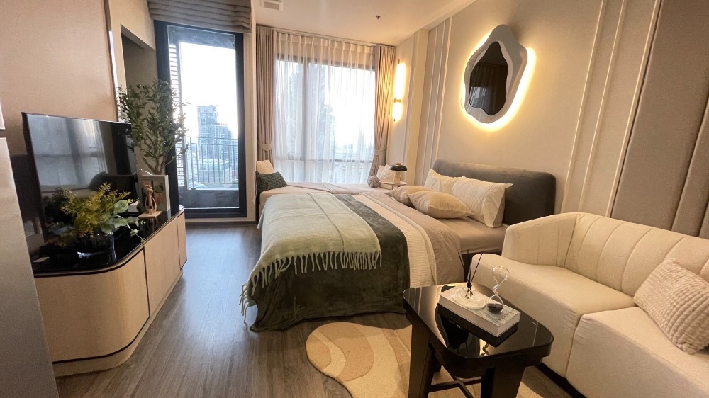 For RentCondoRatchathewi,Phayathai : ★ Ideo Mobi Rangnam ★ 31 sq m., 24th floor (1 bedroom, 1 bathroom), ★near BTS Victory Monument ★near near King Power, Century Mall, Center One, Victory Mall★ Many amenities★ Complete electrical appliances