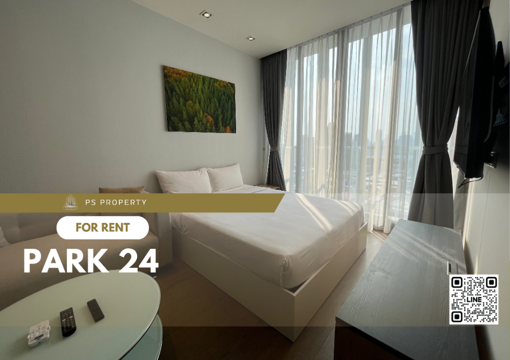 For RentCondoSukhumvit, Asoke, Thonglor : For rent⭐Park 24⭐, beautiful room, fully decorated. With furniture and electrical appliances, near BTS Phrom Phong.