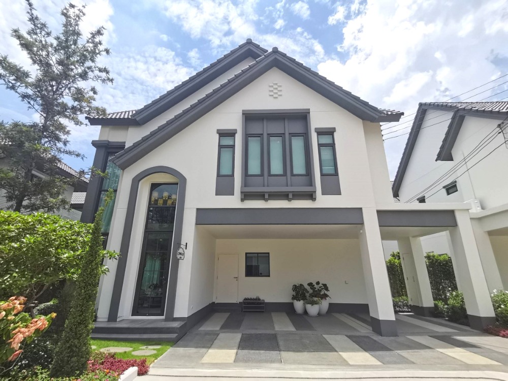 For SaleHousePhutthamonthon, Salaya : ♦ Plot Camelia ♦ Single house 2 storey, 59.10 sq.w. 206 sq.m. | 4 Beds, 3 Parking | Saransiri Salaya - Pinklao (สราญสิริ ศาลายา – ปิ่นเกล้า) | Near MUIDS 10 mins., Central Salaya 20 mins.