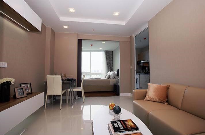 For RentCondoSamut Prakan,Samrong : Beautiful room for rent, The Metropolis Samrong, size 35 sq m, 20th floor, high, good view, next to BTS Samrong