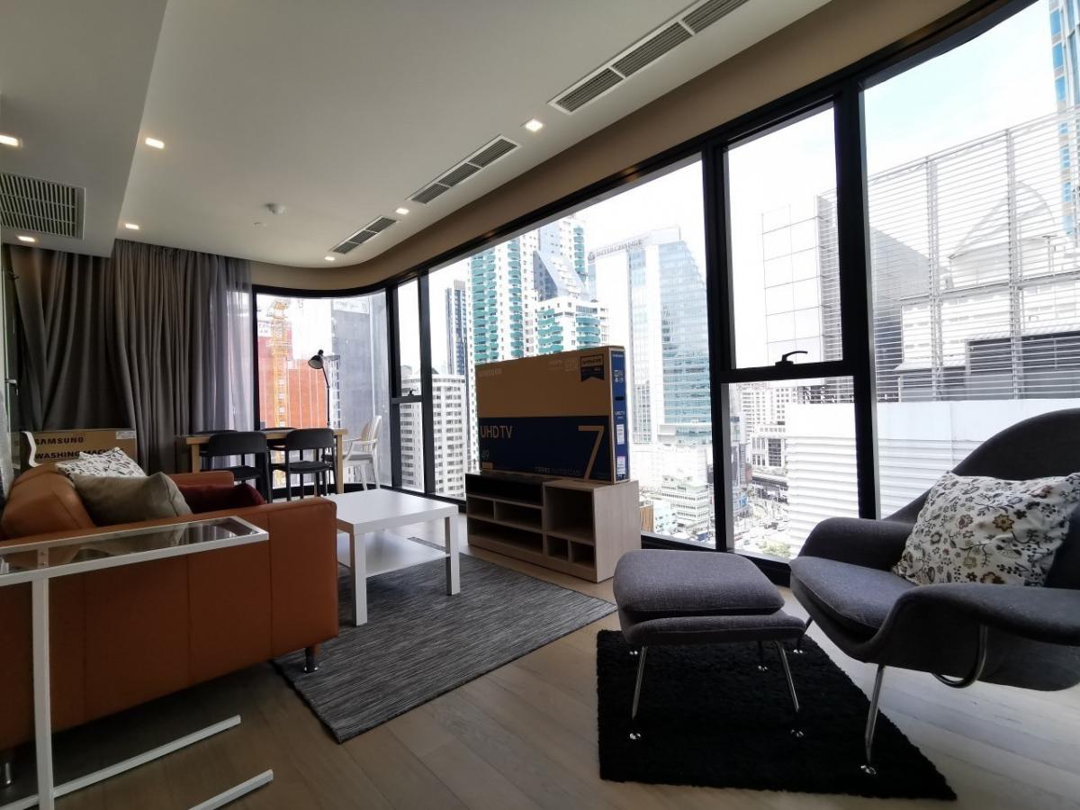 For RentCondoSukhumvit, Asoke, Thonglor : Ashton Asoke | ให้เช่า 2 ห้องนอน วิวสวยมาก กระจกโค้งน่าอยู่ ตกแต่งเรียบร้อย ใกล้รถไฟฟ้ามาก