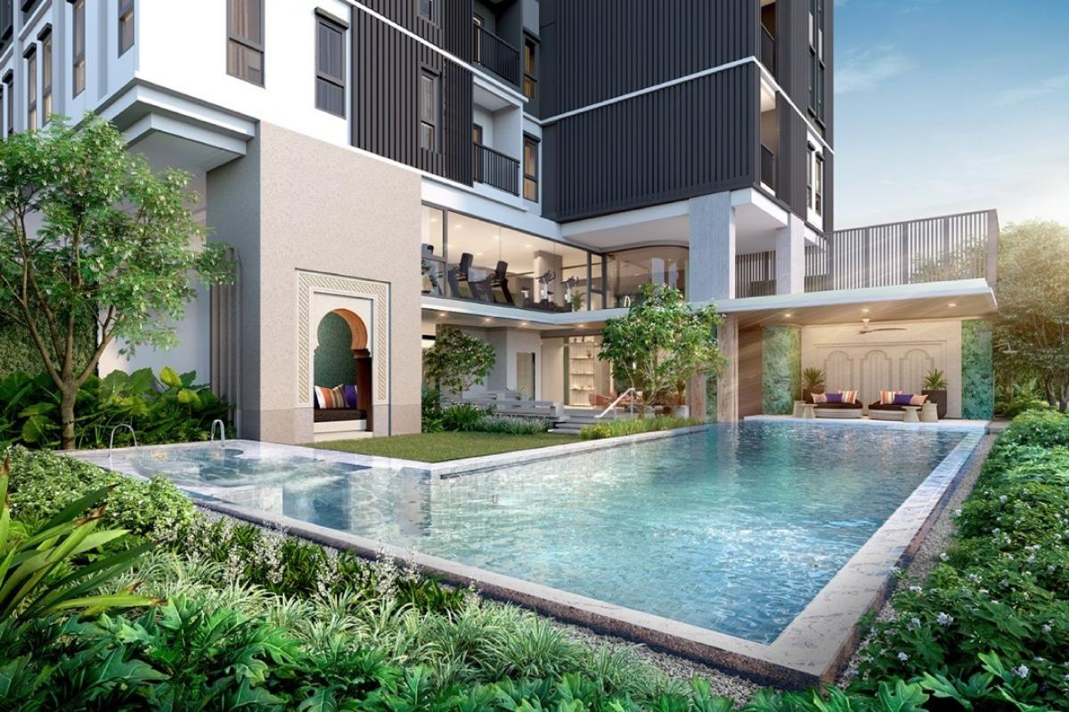 Sale DownCondoPinklao, Charansanitwong : Down payment for sale, near transfer, Aspire Arun - Prive 2 Bed 57 sq.m. swimming pool view