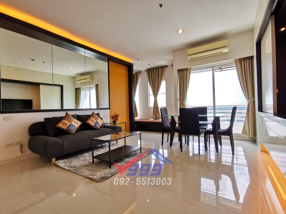 For RentCondoPattanakan, Srinakarin : Condo for rent, 1 bedroom, beautiful room, outside view, 67 sq m., The Four Wings, Srinakarin Road