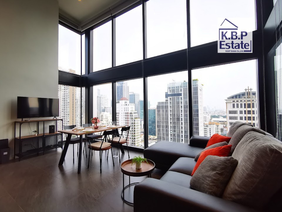 For RentCondoSilom, Saladaeng, Bangrak : The Loft Silom 2 bed 2 baths. For rent Ready to move in