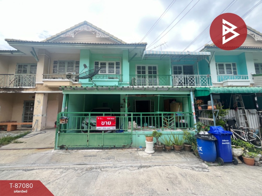 For SaleTownhouseSamut Prakan,Samrong : Townhouse for sale Pruksa Village 15, Bang Phli-Tamru, Samut Prakan