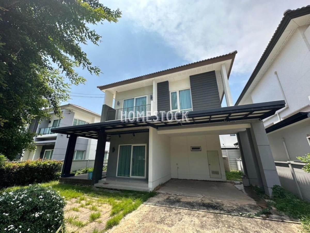 For RentHousePathum Thani,Rangsit, Thammasat : 26,500.- House for rent, 4 bedrooms, Centro Village, Centro Phahonyothin-Viphavadi, near Bangkok University, near Future Park