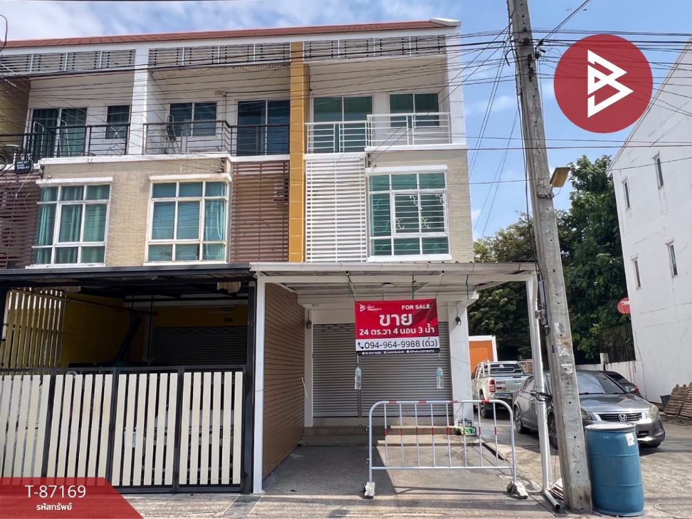 For SaleShophouseSamut Prakan,Samrong : Commercial building for sale The Signature Village, Bang Mueang, Samut Prakan