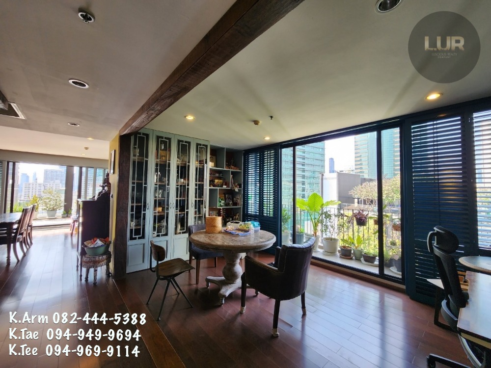 For SaleCondoSathorn, Narathiwat : For sale RARE ITEM: The Hudson Sathorn 7, very wide balcony, city view, hard to find in the middle of the city 147.86sqm, 23.5MB