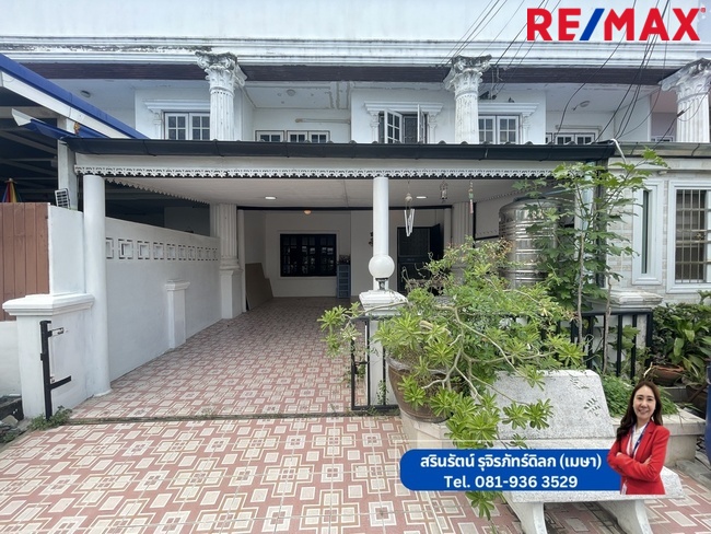 For SaleTownhomeLadkrabang, Suwannaphum Airport : House for sale Ram 2, Nirun Village Ville 4, near Mega Bangna, Prawet, Suan Luang, Chaloem Phrakiat Rama 9 Road.