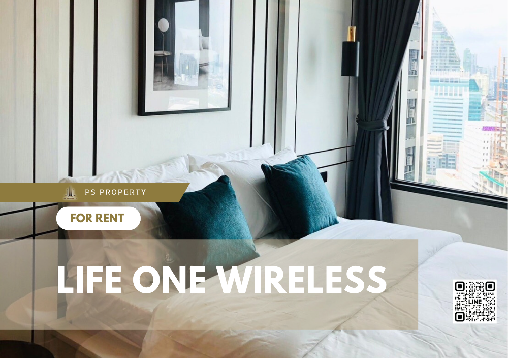 For RentCondoWitthayu, Chidlom, Langsuan, Ploenchit : For rent 🔺Life One Wireless🔺Beautifully decorated room. Ready to move in Complete furniture and electrical appliances