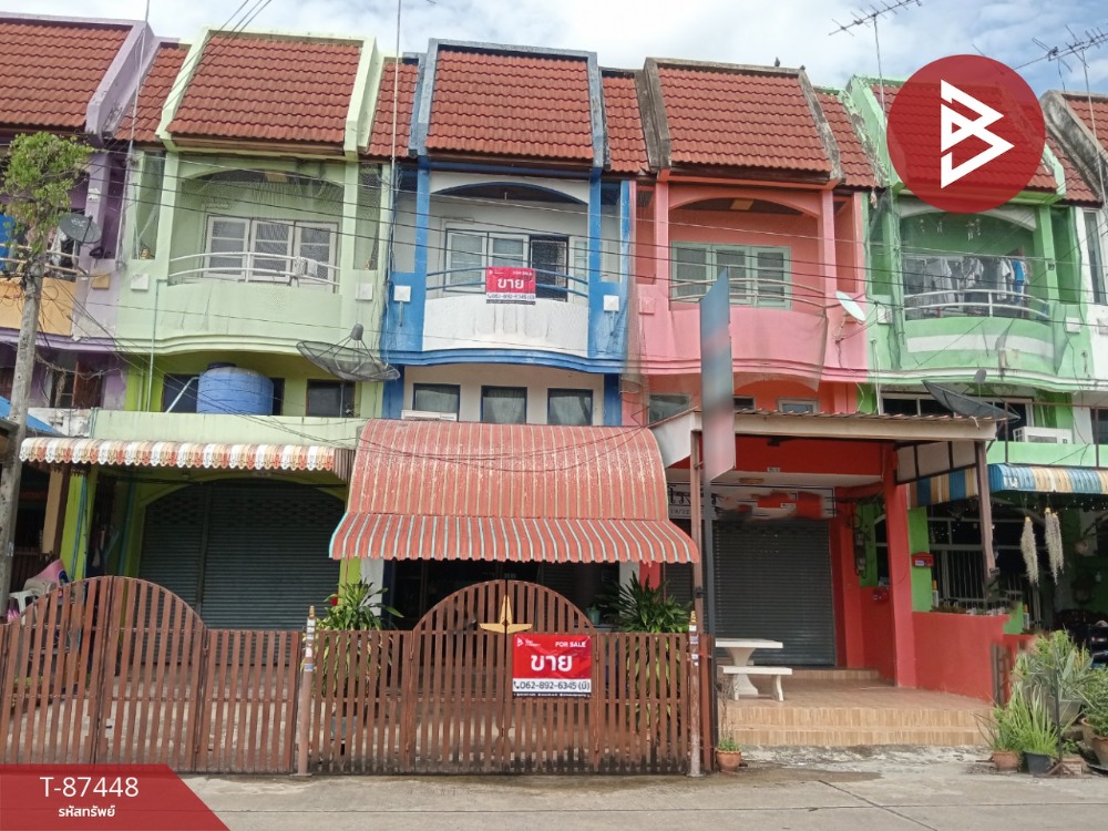 For SaleShophousePathum Thani,Rangsit, Thammasat : Commercial building for sale Ruean Suk Village 1, Thanyaburi, Pathum Thani