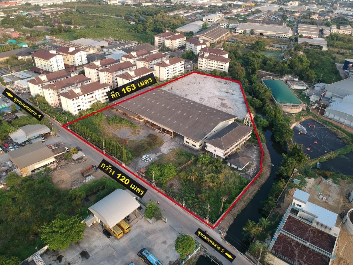 For SaleFactoryPhutthamonthon, Salaya : Factory for sale with 10 rai of land, Phutthamonthon Sai 5, near the main road, Om Noi, Om Yai, Sampran, Nakhon Pathom