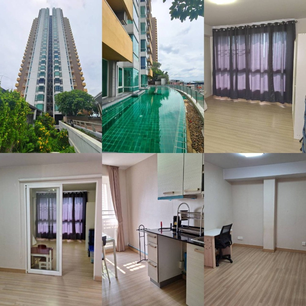 For SaleCondoChaengwatana, Muangthong : Cheap price, lower than appraisal, M Society Condo, M Society Muang Thong, large room, garden view, fully furnished.