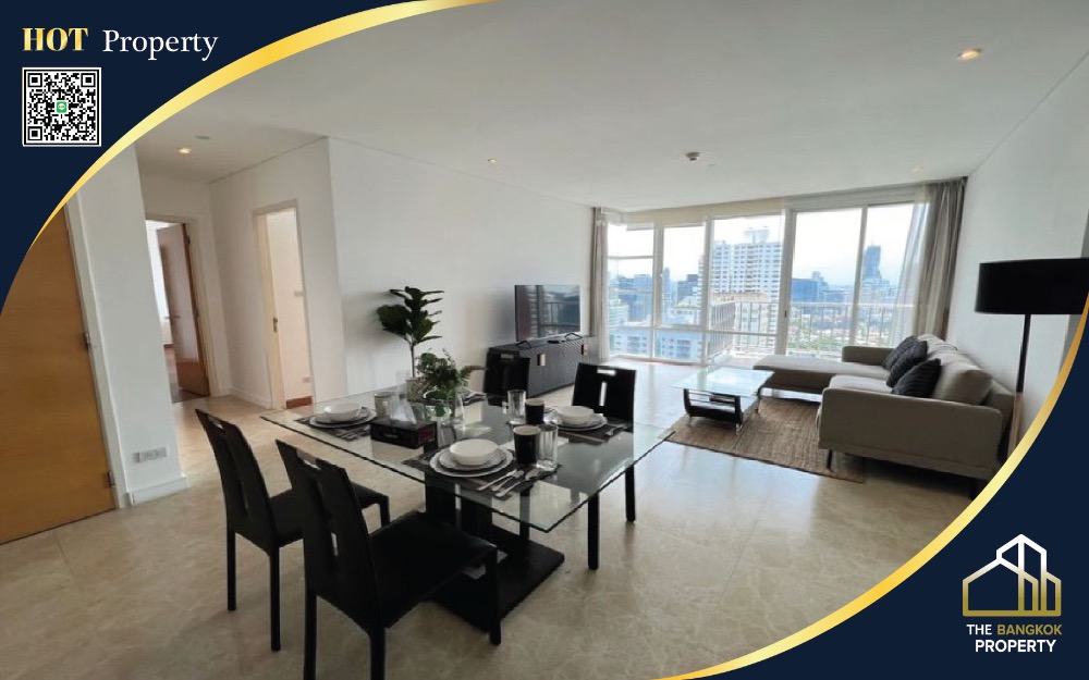 For SaleCondoSukhumvit, Asoke, Thonglor : For sale and rent Fullerton Sukhumvit, condo on Sukhumvit Road. Thonglor-Ekkamai location, 2 bedrooms, 2 bathrooms, high floor, fully furnished, near BTS Ekkamai.