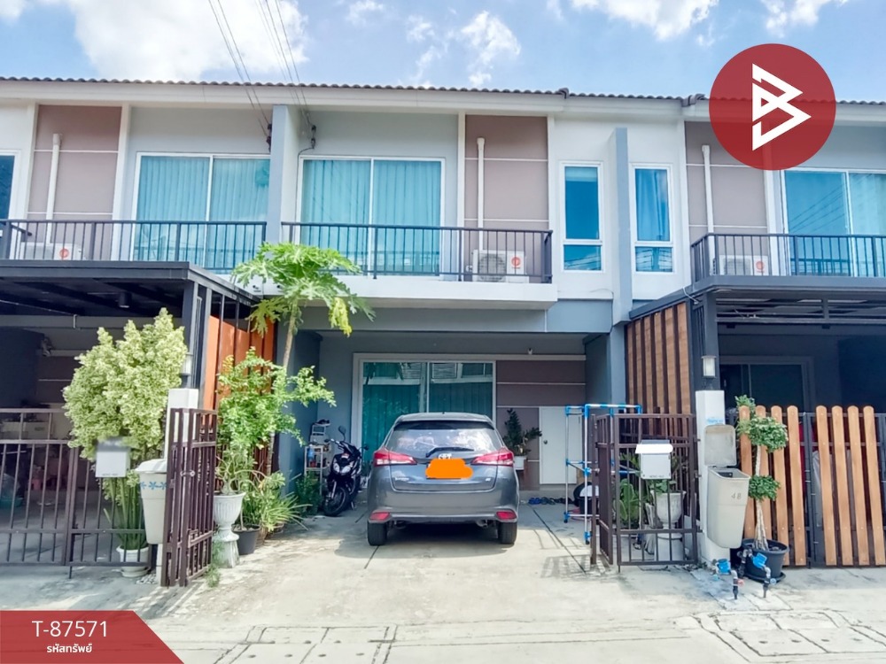 For SaleTownhousePathum Thani,Rangsit, Thammasat : Townhouse for sale, Novo Ville Village, Phahonyothin-Lam Luk Ka, Pathum Thani.