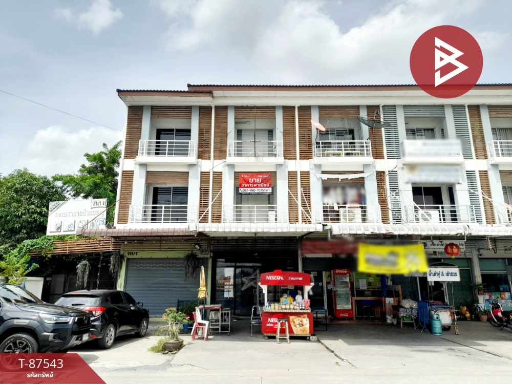 For SaleShophouseSamut Prakan,Samrong : Commercial building for sale, Kittinakorn Green Ville Village, Samut Prakan