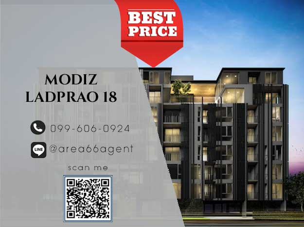 For SaleCondoLadprao, Central Ladprao : 🔥 For sale !! Modiz Condo Lat Phrao 18