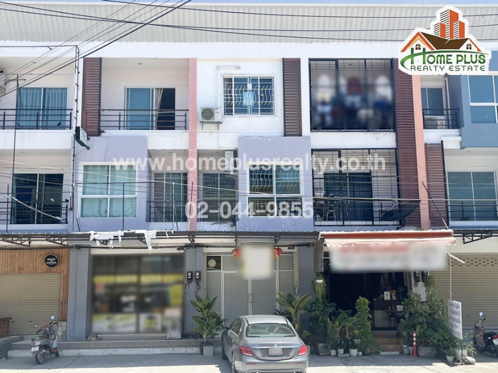 For SaleShop HousePattaya, Bangsaen, Chonburi : 3-story commercial building next to the Chonburi football stadium, FCUTA, Phraya Sajja Road, Chonburi.