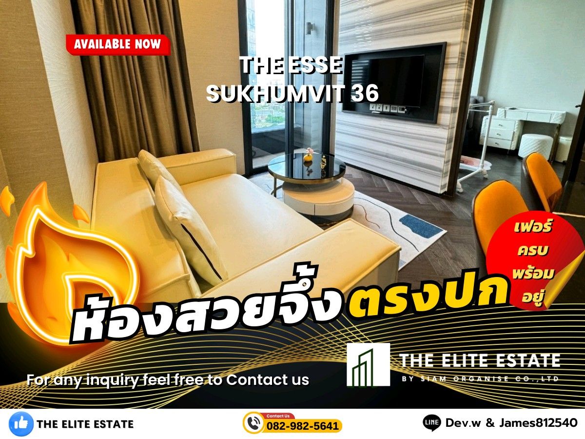 For RentCondoSukhumvit, Asoke, Thonglor : 🐲🍀 Nice room for rent 🐲🍀 THE ESSE SUKHUMVIT 36