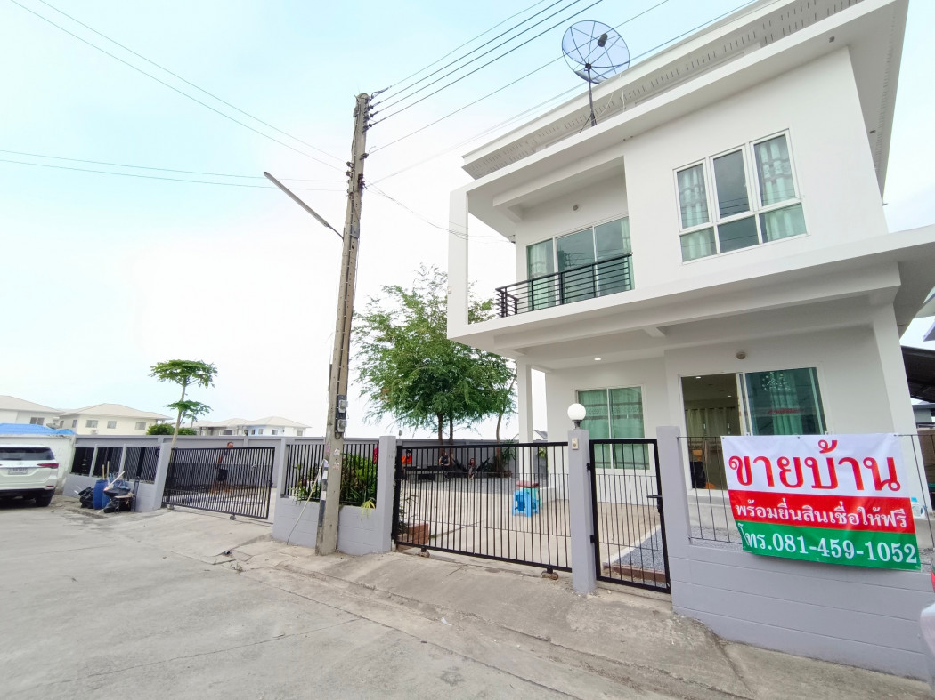 For SaleHouseMahachai Samut Sakhon : Single detached house for sale, on the edge of the house, with a lot of space. Baan Wiset Suk Nakhon Phase 2 185 sq m 70.5 sq m