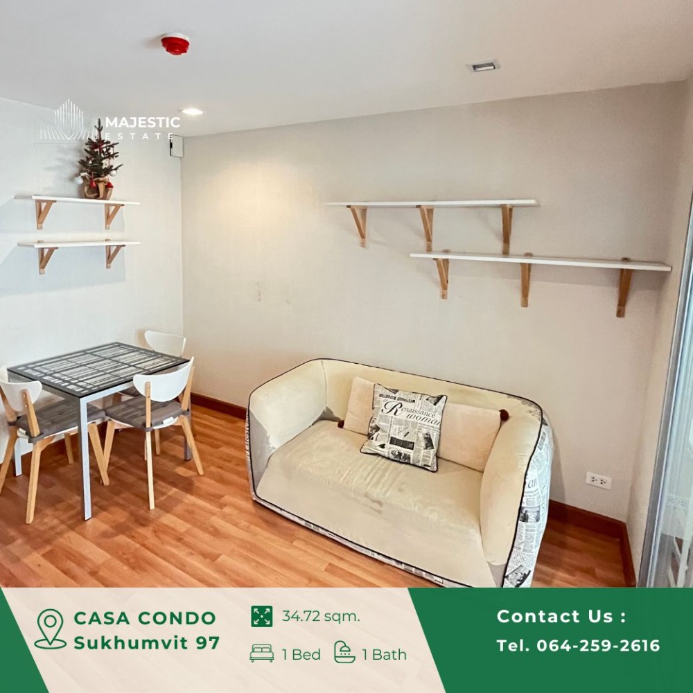 For SaleCondoOnnut, Udomsuk : Casa Condo Sukhumvit 97 for Sale, large room, near BTS Bang Chak.