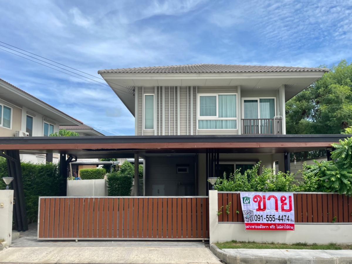 For SaleHouseRama5, Ratchapruek, Bangkruai : For sale: corner detached house, fully extended, very good condition, free furniture throughout the house, ready to move in, Kanasiri Chaiyaphruek-Wongwaen project (Sansiri Company)