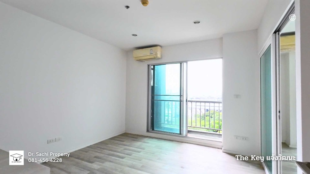 For SaleCondoChaengwatana, Muangthong : Condo for sale, The Key Chaengwattana, Building B, 10th floor, size 32.29 sq m. (empty room)