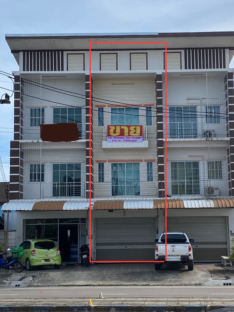 For SaleShophouseRayong : Commercial building for sale, on Road K.2 (Ratchachumpon), Mueang Rayong