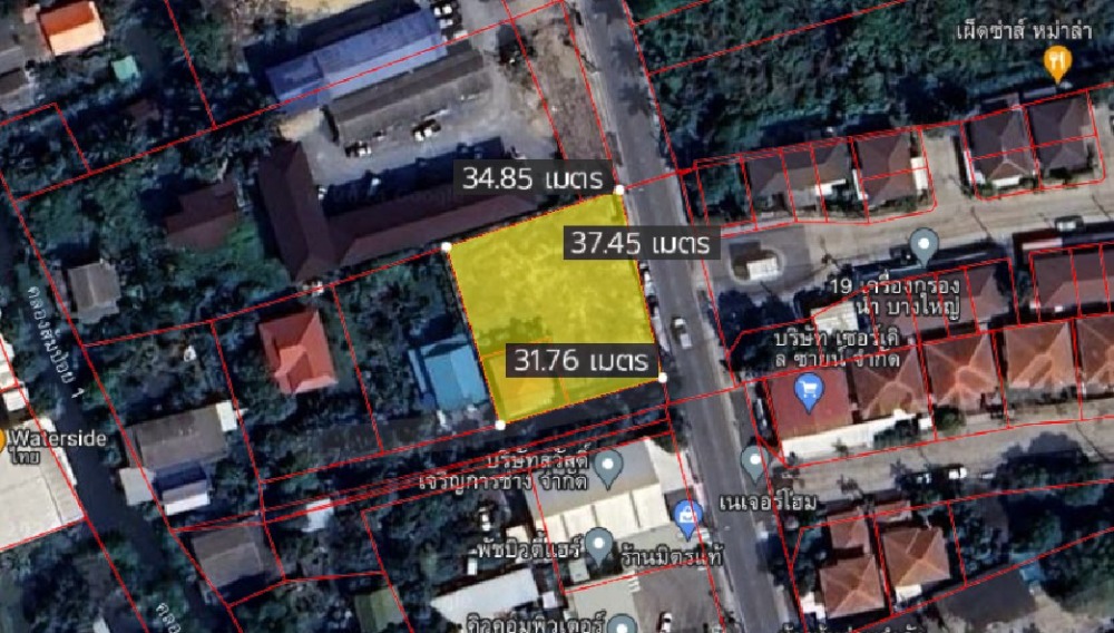 For SaleLandNonthaburi, Bang Yai, Bangbuathong : Land on Kanchanaphisek Road (Bang Yai, Bang Khu Lat) / (SALE) STONE804