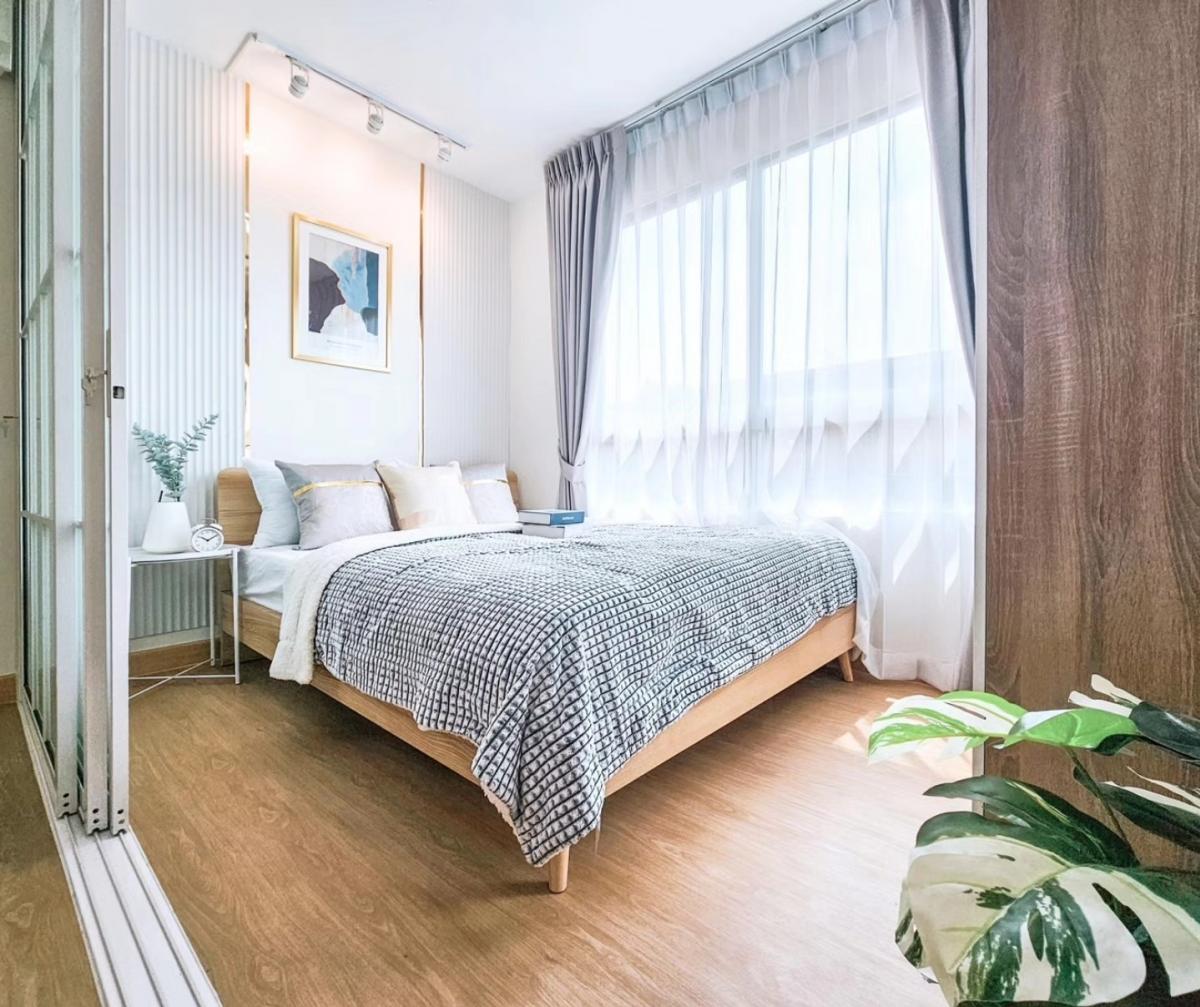 For SaleCondoNawamin, Ramindra : 🏡✨️Plum Condo Nawamin, beautiful room, ready to move in ✨️Project on the road, near Phyathai Nawamin Hospital, walk to work 🚶Book for thousands, salary 18,000 can be the owner 🔥🔥