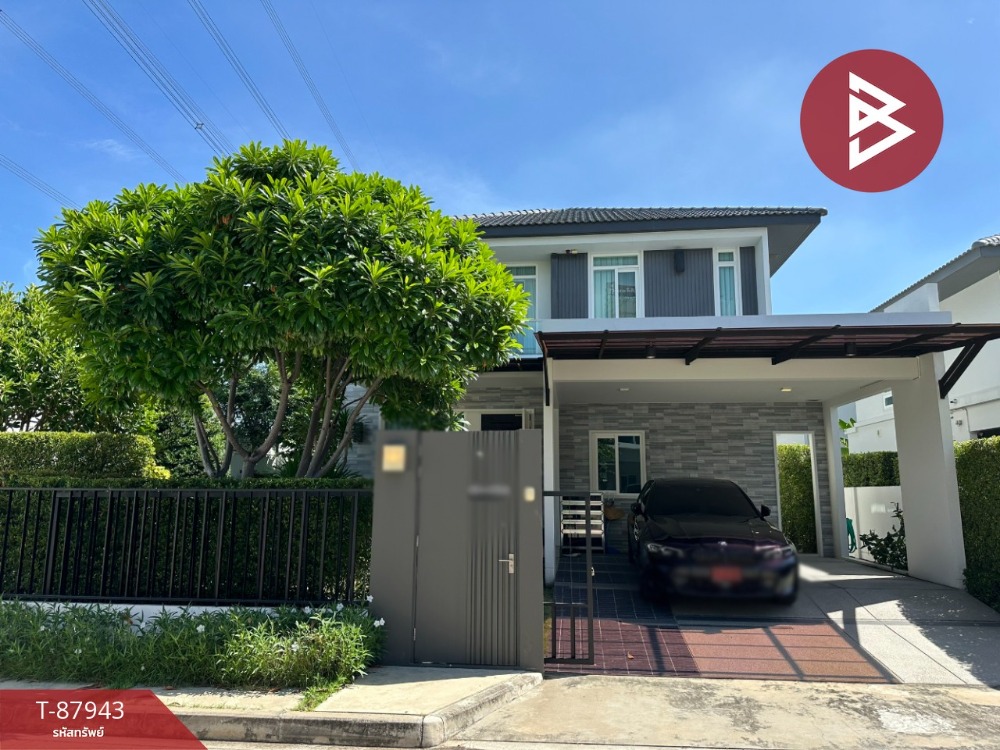 For SaleHouseLadkrabang, Suwannaphum Airport : Single house for sale Manthana Village On Nut-Wongwaen 5, Prawet, Bangkok