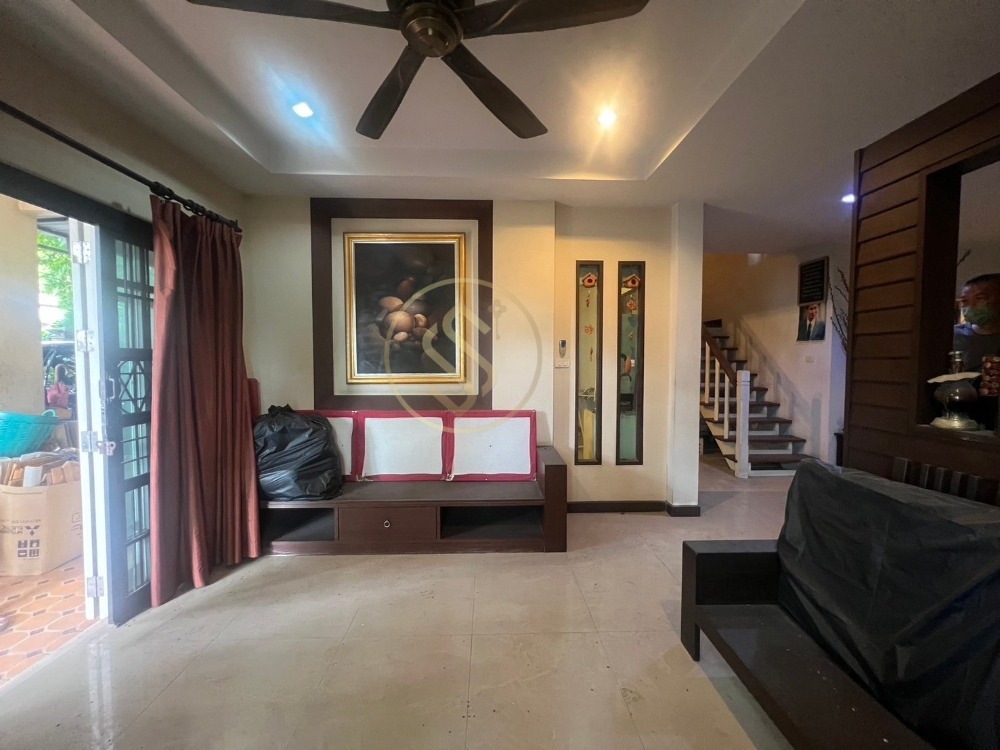 For SaleHouseSeri Thai, Ramkhamhaeng Nida : Single house for sale, Nalin Ville 2 Village Project, Ramkhamhaeng (Nalin Ville 2), 2-story house, area 66.3 sq m., 250 sq m., width 16.5 meters, depth 16.5 meters, decorated with a resort atmosphere.