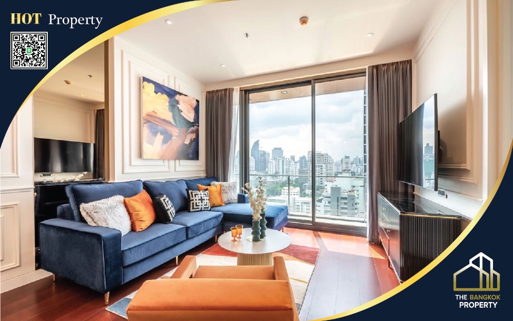 For RentCondoSukhumvit, Asoke, Thonglor : Urgent for rent, Khun by Yoo, luxury condo in the heart of Thonglor, 2 bedrooms, 2 bathrooms, very beautifully decorated, high floor, near BTS Thonglor.