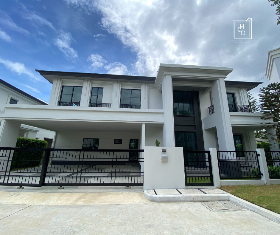 For SaleHouseLadkrabang, Suwannaphum Airport : ✨Luxury house for sale, project 𝗦𝗲𝘁𝘁𝗵𝗮𝘀𝗶𝗿𝗶 𝗕𝗮𝗻𝗴𝗻𝗮-𝗦𝘂𝘄𝗮𝗻𝗮𝗯𝗵𝘂𝗺𝗶, specially selected plots. Last plot of phase 𝟭 near the clubhouse🏡