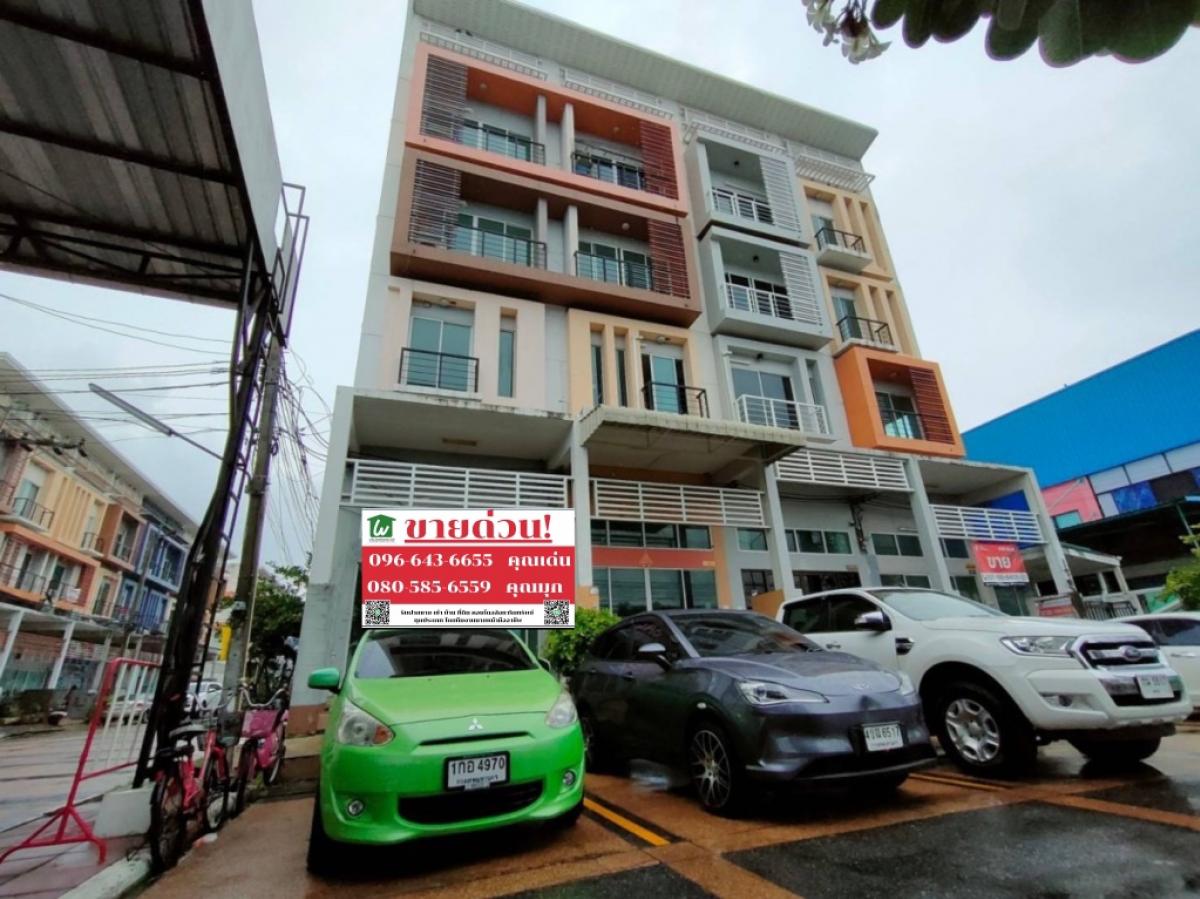 For SaleHome OfficeNawamin, Ramindra : Urgent V 🏠Home office, modern style, 4 floors, behind the corner of the RK Park project, next to the main six-lane road, best price in this area, Ramintra Khubon.