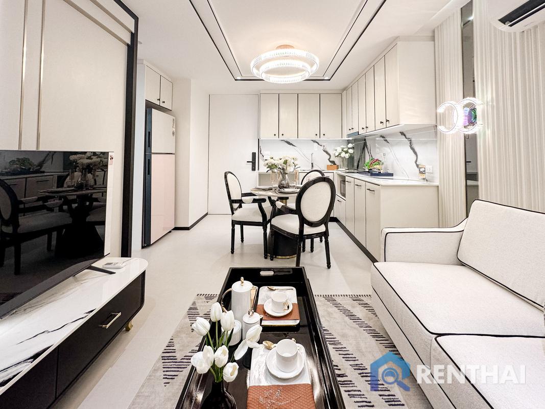 For SaleCondoPattaya, Bangsaen, Chonburi : 2-bed luxury Fully Furnished Embassy Condo in Pattaya, Thailand for 4.39 Thb