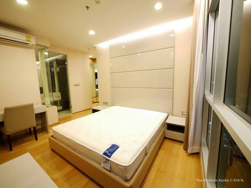 For RentCondoRama9, Petchburi, RCA : For rent The Address Asoke ⭐️30 th fl.⭐️65 sqm.⭐️2 bed 2 bath ,fully furnished. Rental