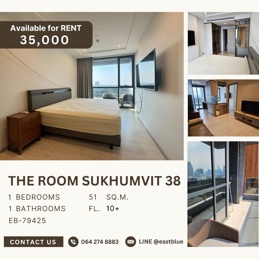 For RentCondo : The Room Sukhumvit 38 1 Bed for rent 35k