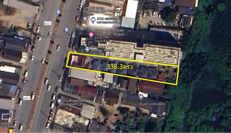 For SaleBusinesses for salePhuket : Land for sale with bungalow, size 338 sq m, near Phuket Airport, Thalang District, Phuket. (Broker attached to owner)