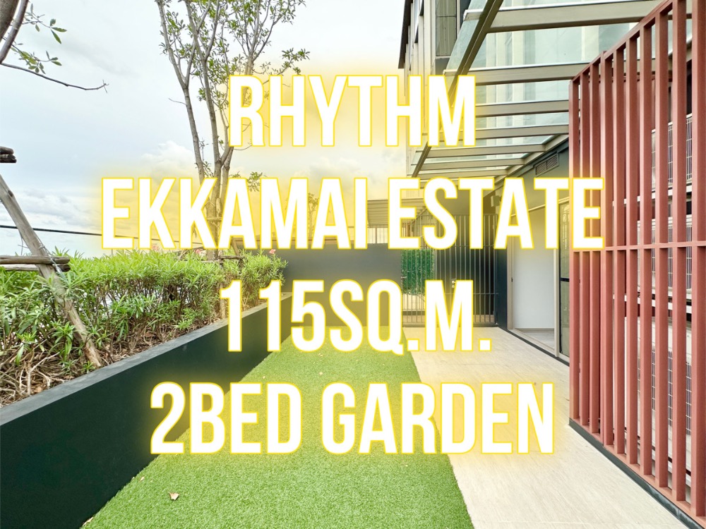 For SaleCondoSukhumvit, Asoke, Thonglor : Rhythm Ekkamai Estate - 115 sq m. 2 bedrooms, 2 bathrooms, 2 parking spaces, special position 092-545-6151 (Tim)