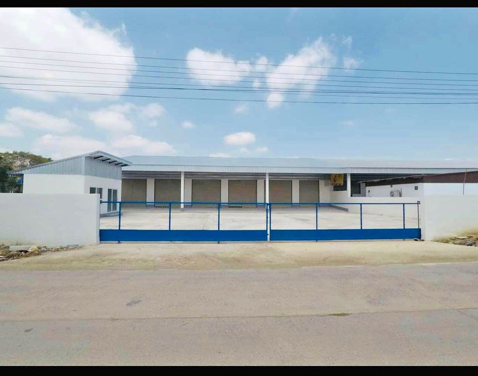 For RentWarehouseKhon Kaen : Warehouse for rent, 600 sq m, near Tha Phra Railway Station, Mueang District, Khon Kaen Province