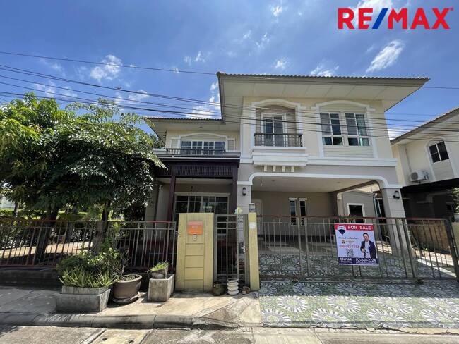 For SaleHouseLadkrabang, Suwannaphum Airport : Single house for sale Chaloem Phrakiat Rama IX Prawet, Passorn Prestige Village, On Nut