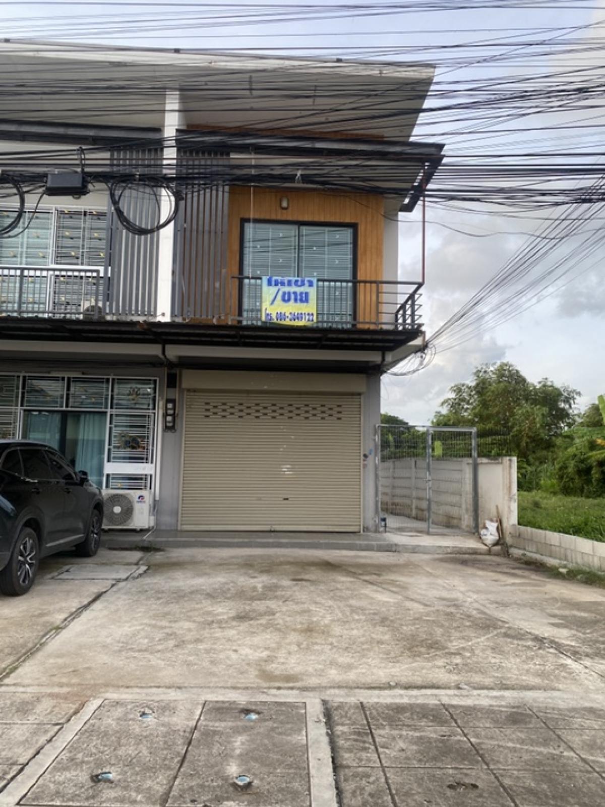 For SaleShop HouseRayong : Commercial building for sale, corner room, 2 floors, corner room, Wanakasa project, Sak Yai-Cheng Nein, near Wat Don, Sri Rayong Hospital, near Central Rayong, Big C Rayong