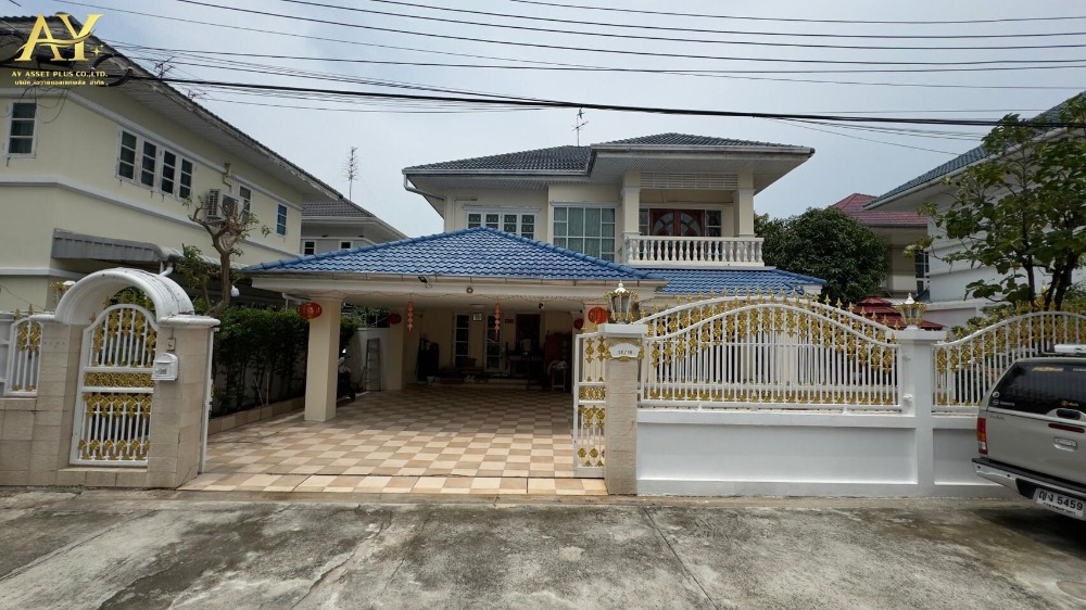 For SaleHouseKasetsart, Ratchayothin : Single house for sale, Phahon Yothin 48, Grand Home Village, with furniture and built-in furniture throughout the house