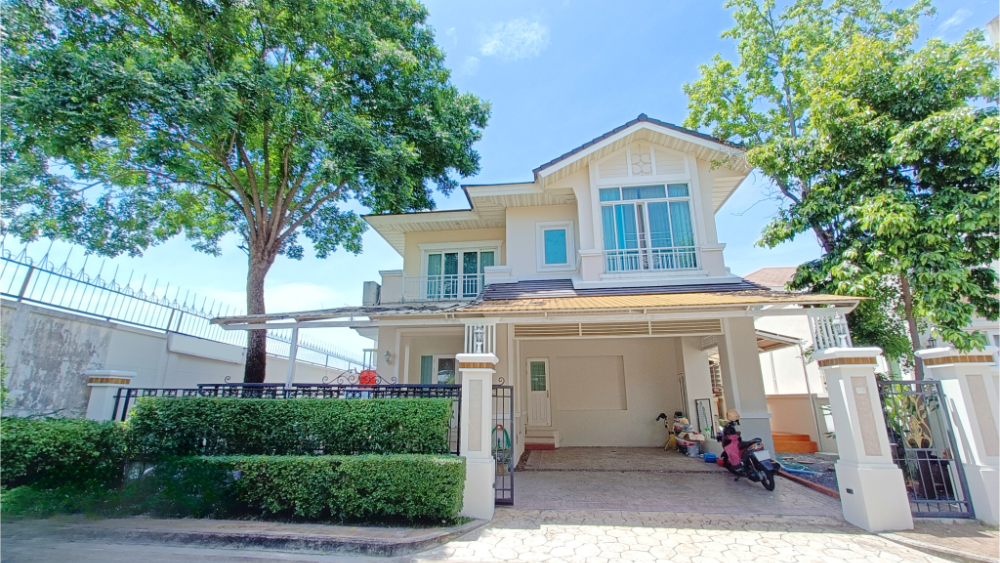 For SaleHouseLadkrabang, Suwannaphum Airport : For sale, for rent, detached house, 3 bedrooms, 3 bathrooms, back side, not next to anyone, Perfect Master Piece Rama 9, 5 minutes to the expressway and BTS, 64 sq m.