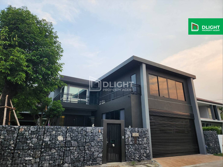 For SaleHousePinklao, Charansanitwong : Single house, The Grand Pinklao, 102 sq m, 4 bedrooms, 5 bathrooms, price 15.9 million baht, decorated, built in, ready to move in, good location.