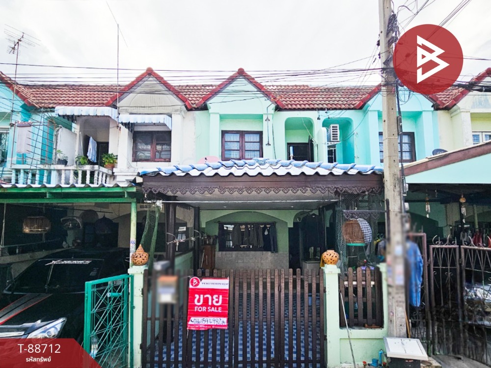 For SaleTownhouseSamut Prakan,Samrong : Townhouse for sale Boonprakong Villa Village Soi Thetsaban Bang Pu 51, Tai Ban Mai, Samut Prakan