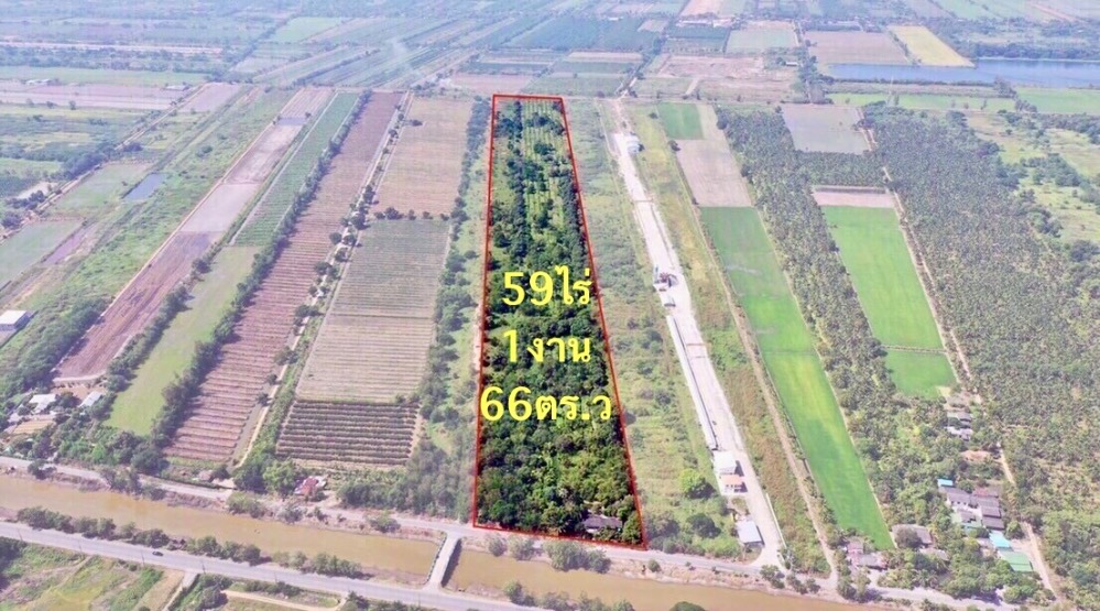 For SaleLandPathum Thani,Rangsit, Thammasat : Land for sale in Rangsit Khlong Sip Area 59 rai 1 ngan 66 square wah, Bueng Ba Subdistrict, Nong Suea District. Pathum Thani Province